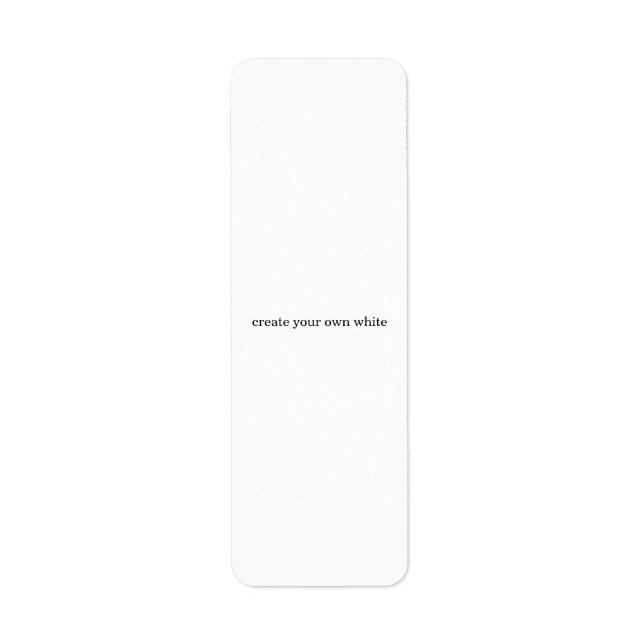 create your own white  (Front)