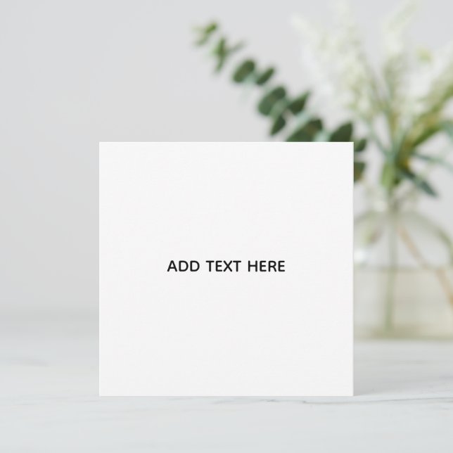 Create Your Own White  (Standing Front)