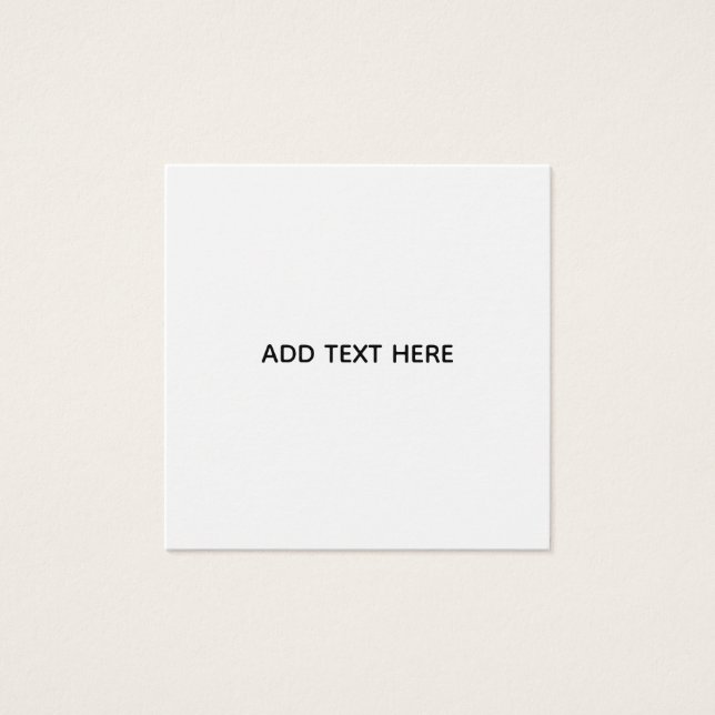 Create Your Own White  (Front)