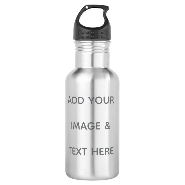 Create Your Own white  710 Ml Water Bottle (Front)