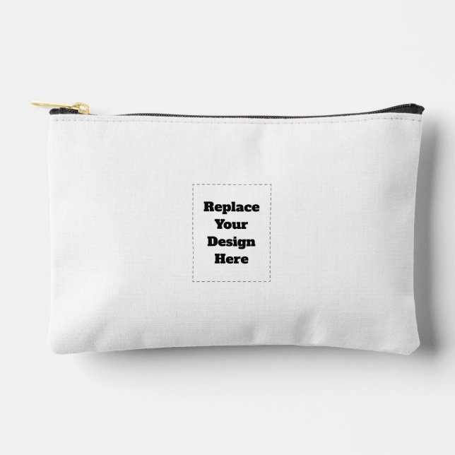 Create Your Own white  Accessory Pouch (Front)