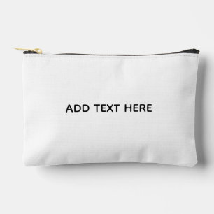 Create Your Own White  Accessory Pouch