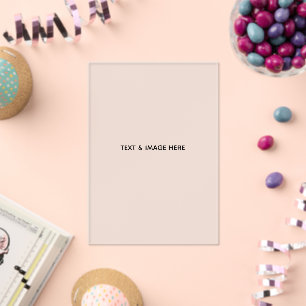 Create Your Own white Acrylic Invitations