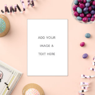 Create Your Own white Acrylic Invitations