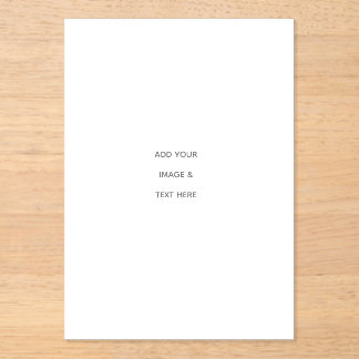 Create Your Own white  Acrylic Invitations