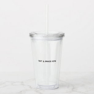 Create Your Own white Acrylic Tumbler
