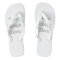 Create Your Own White Adult Flip Flops