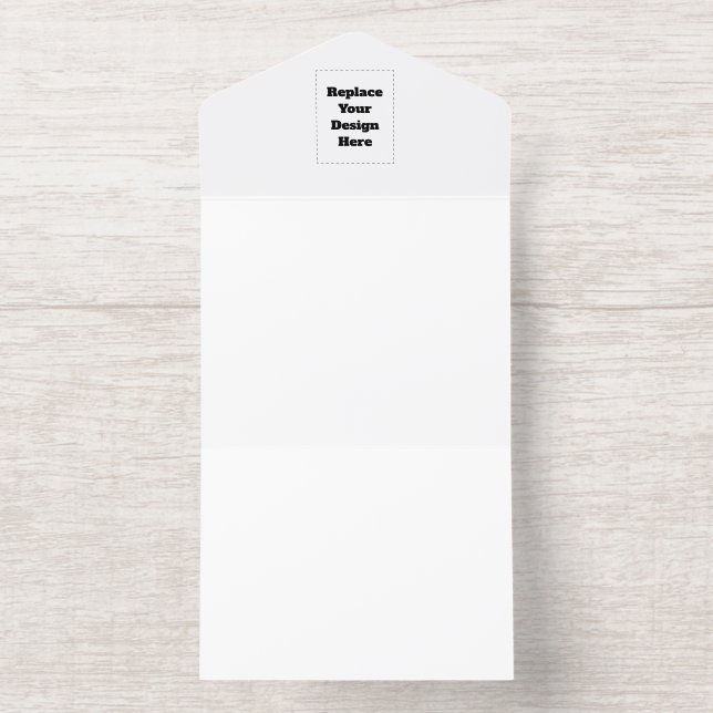 Create Your Own white  All In One Invitation (Inside)