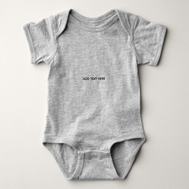 Create Your Own White  Baby Bodysuit (Front)