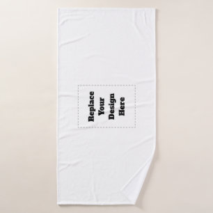 Create Your Own white  Bath Towel