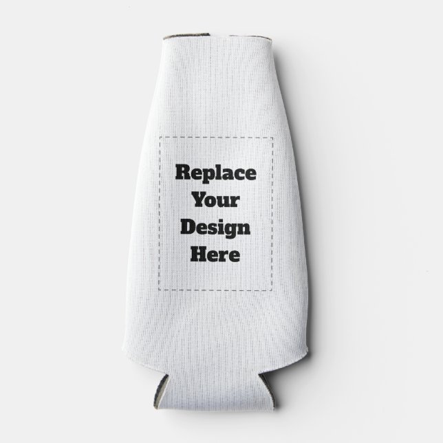 Create Your Own white  Bottle Cooler (Front)