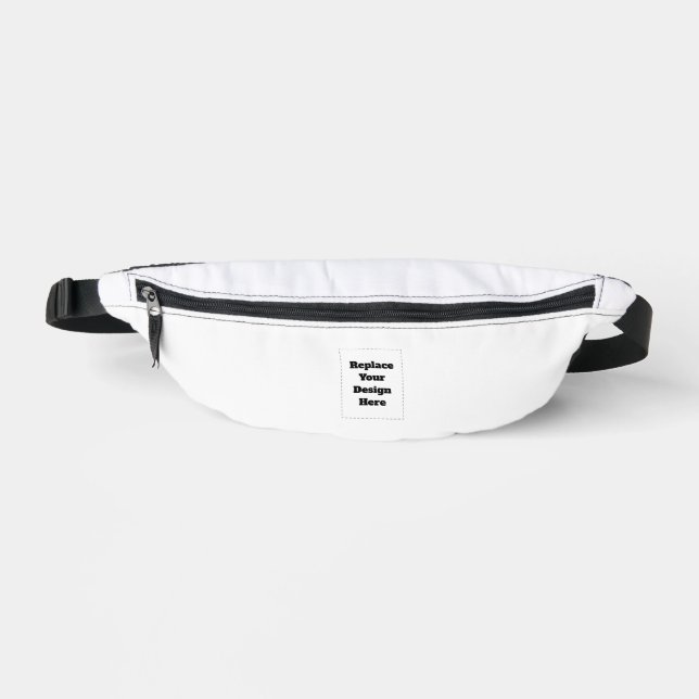 Create Your Own white  Bum Bags (Front)
