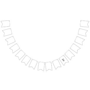 Create Your Own white  Bunting