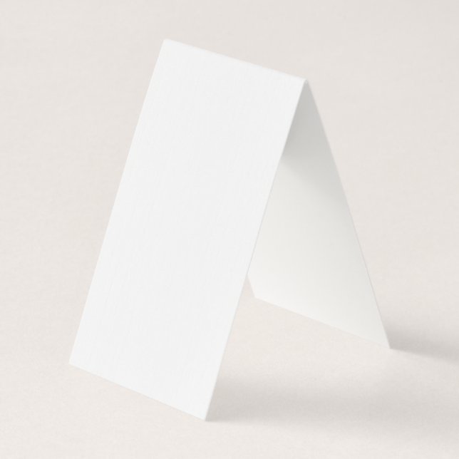 Create Your Own White  Business Card (Back)