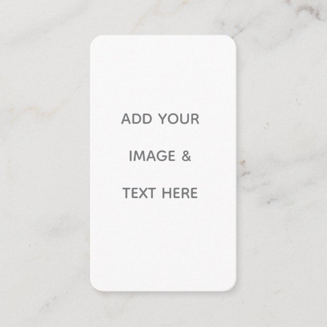 Create Your Own white  Business Card (Front)