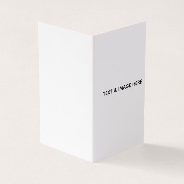 Create Your Own white Business Card (Outside)