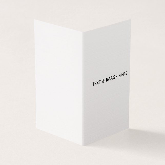 Create Your Own white Business Card (Outside)