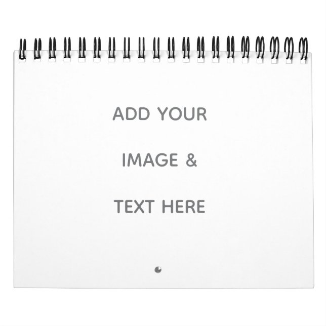 Create Your Own white  Calendar (Cover)