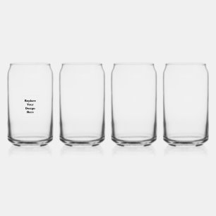 Create Your Own white  Can Glass