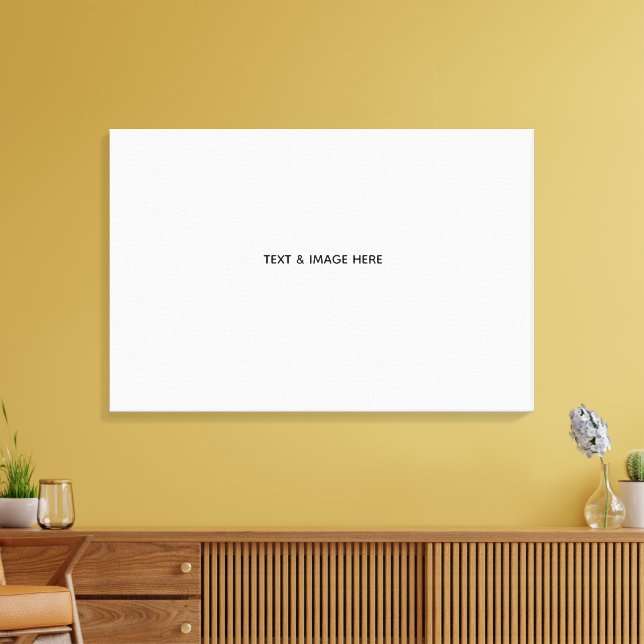 Create Your Own white Canvas Print (Insitu(LivingRoom))