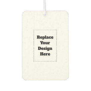 Create Your Own white Car Air Freshener