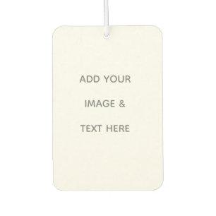 Create Your Own white Car Air Freshener