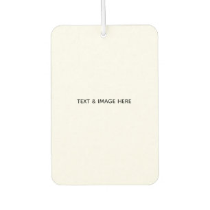 Create Your Own white Car Air Freshener