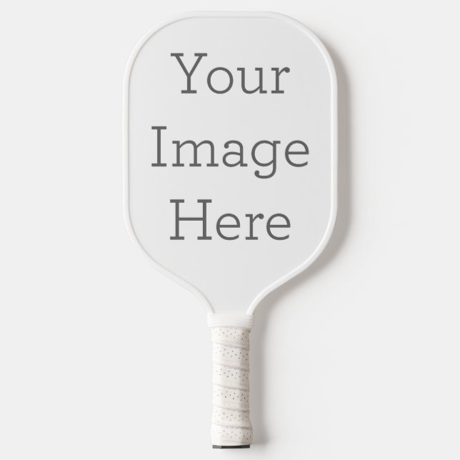 Carbon Fiber Pickleball Paddle, Colour: White, Cover: Remove Optional Cover, Ball: None (Front)