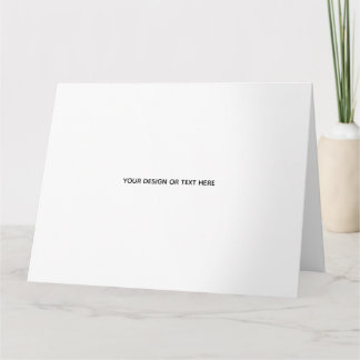Create Your Own white  Card