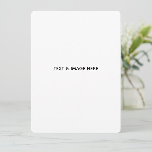 Create Your Own white Card (Standing Front)