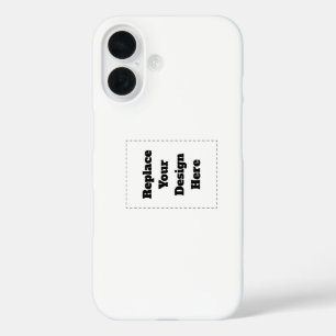 Create Your Own white iPhone 16 Case