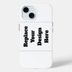 Create Your Own white iPhone 15 Case