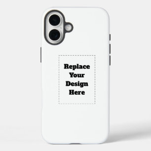 Create Your Own white iPhone 16 Plus Case
