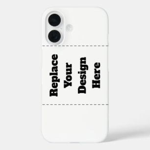 Create Your Own white iPhone 16 Case