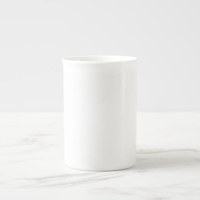 Create Your Own White Custom Bone China Mug (Front)