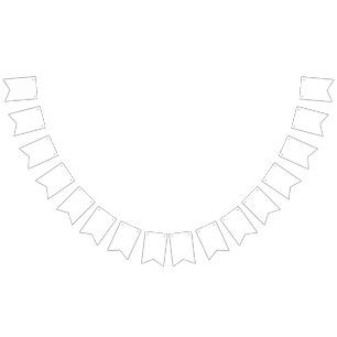 Create Your Own White Custom Bunting