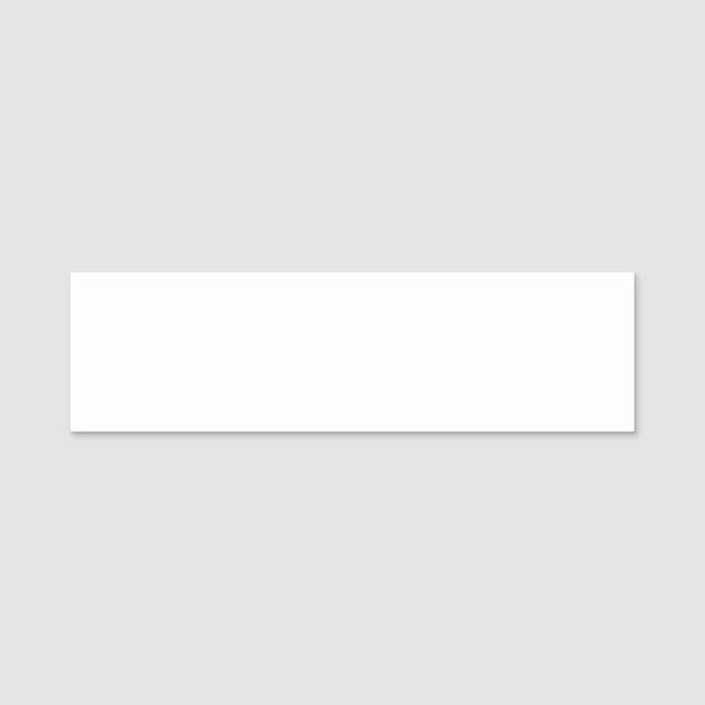 Create Your Own white custom Classic Name Tag (Front)
