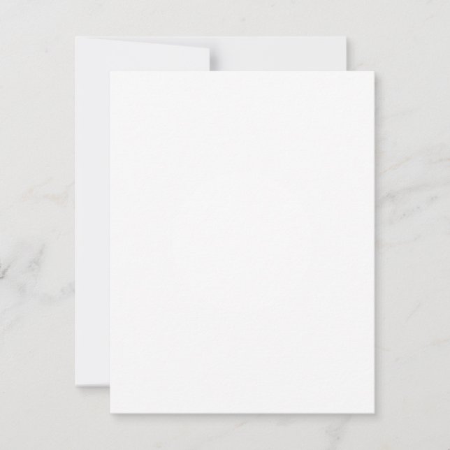 Create Your Own White Custom Flat card (Front)