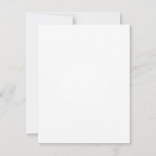 Create Your Own White Custom Flat card