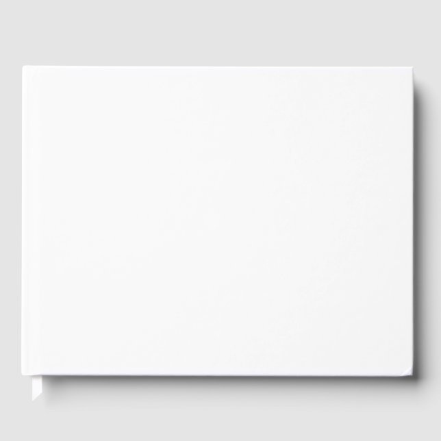 Create Your Own White Custom Guestbook (Front)