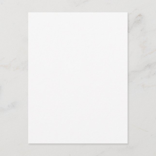 Create Your Own White custom Holiday Postcard (Front)