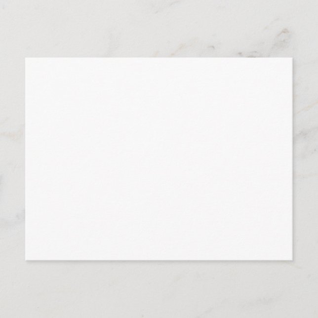 Create Your Own White Custom Invitation Postcard (Front)
