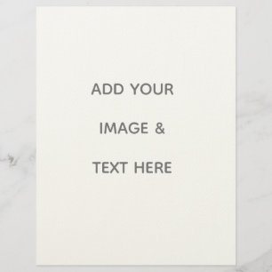Create Your Own white  Custom Letterhead
