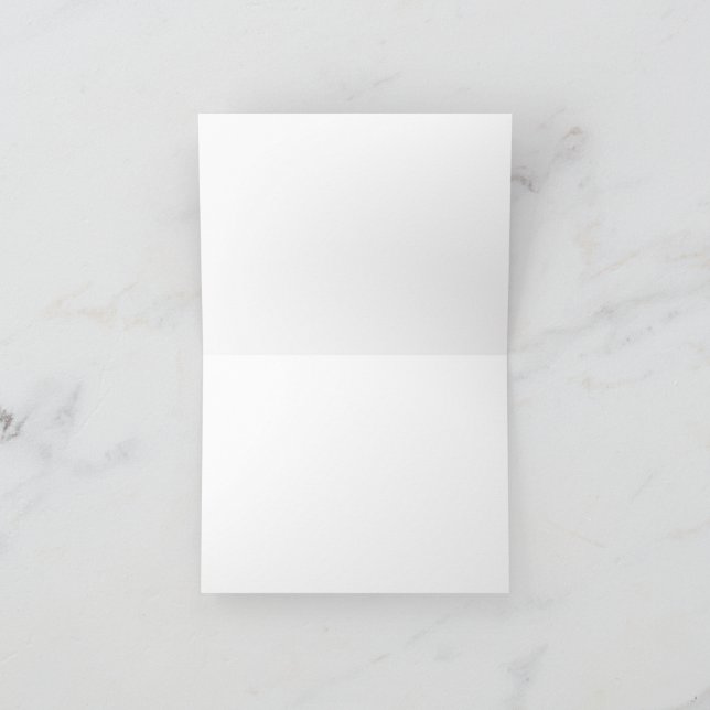 Create Your Own White Custom Note Card (Inside)