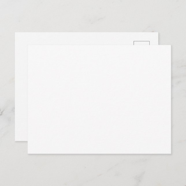 Create Your Own White Custom Postcard (Front/Back)