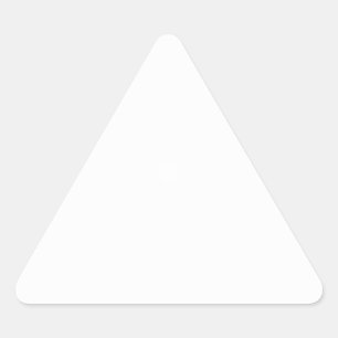Create Your Own White Custom Triangle Stickers