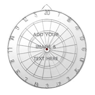 Create Your Own white  Dartboard