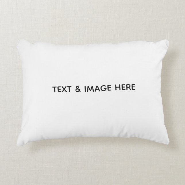 Create Your Own white Decorative Cushion (Front)