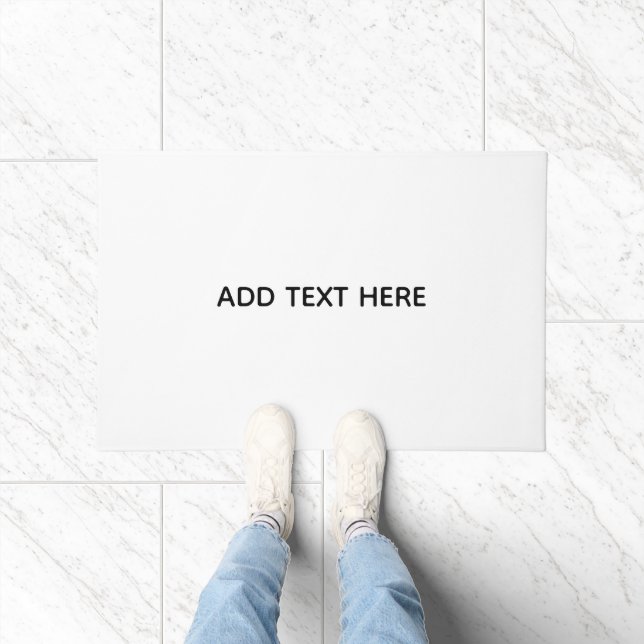 Create Your Own White  Doormat (Indoor)