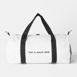 Create Your Own white Duffle Bag